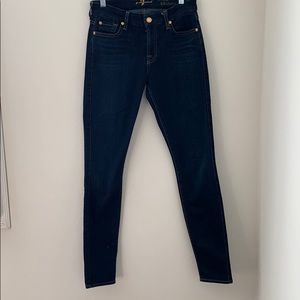 Seven for all mankind mid rise skinny